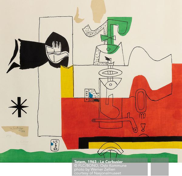 Le Corbusier, Litografi, Lithography, Nasjonalmuseet, Oslo, Norway